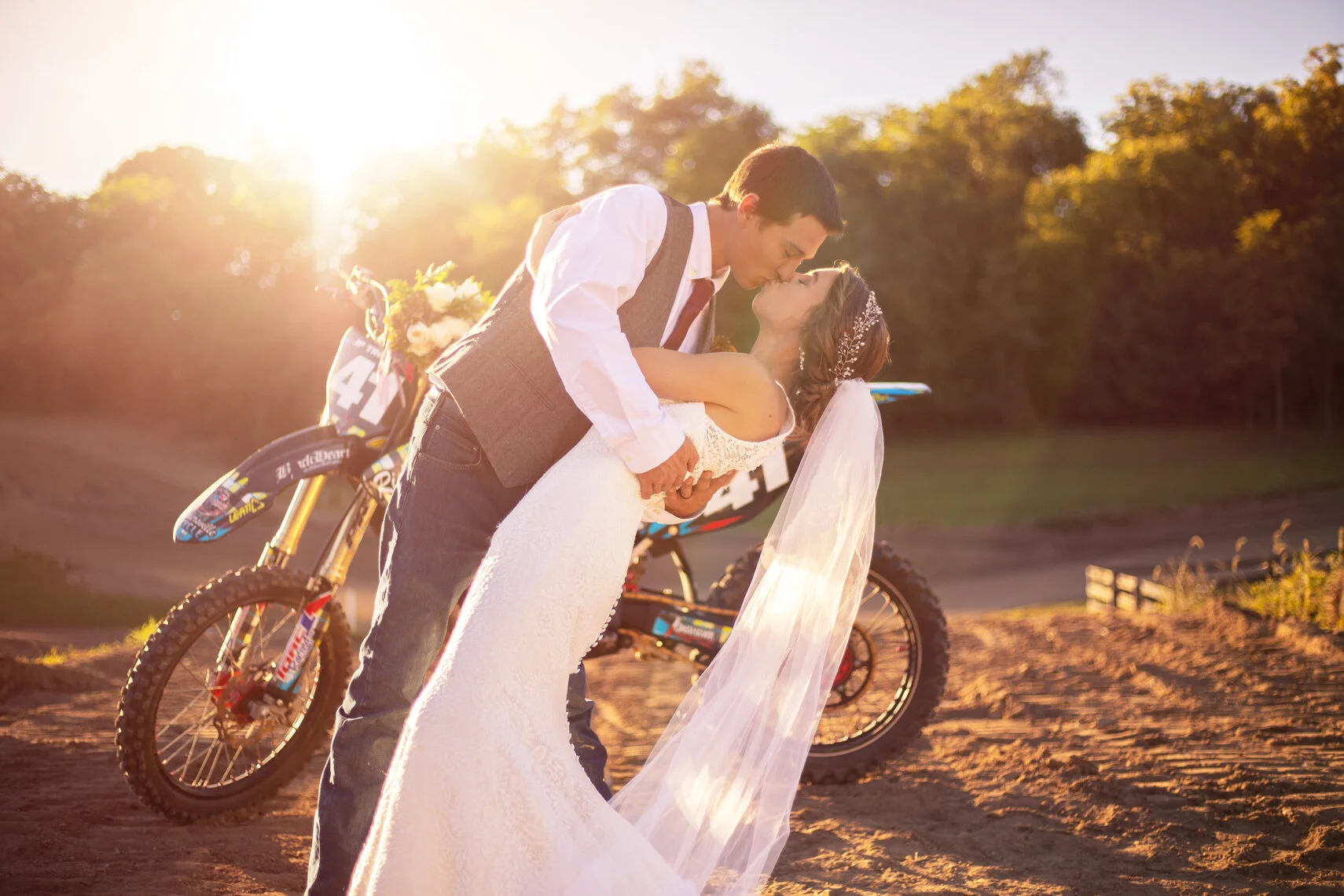Ashleigh + JP's Very Moto Wedding