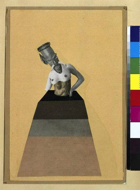  Höch Hannah , (1889-1978) © ARS, NY From an Ethnograpic Museum ("Aus einem Ethnographischen Museum"), 1929. Collage, 49.0 x 32.5 cm. Inv. On permanent loan (BMI). Photo: Jörg P. Anders. Location: Kupferstichkabinett, Staatliche Museen, Berlin, Germany Photo Credit: bpk Bildagentur / Art Resource, NY Image Reference: ART522517