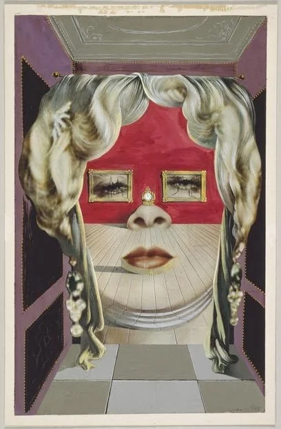 Salvador Dali, (1904-1989) © ARS, NY Mae West's Face which May be Used as a Surrealist Apartment , 1934-35. Gouache with graphite, on commercially printed magazine page, 283 x 178 mm . Gift of Mrs. Charles B. Goodspeed, 1949.517. Location: The Art Institute of Chicago, Chicago, U.S.A. Photo Credit: The Art Institute of Chicago / Art Resource, NY Image Reference: ART526908
