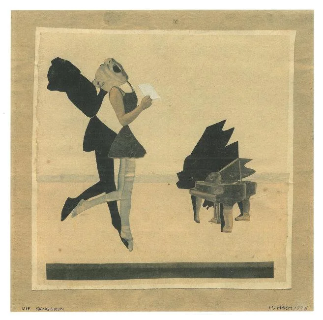 Hannah Höch, (1889-1978) © ARS, NY The Singer/Die Sängerin, 1926. Collage of photographic reproductions, 27.6 x 27.9 cm (10 7/8 x 11 in.). Private Collection, Courtesy Neue Galerie New York. Location: Neue Galerie New York, New York, NY, NY Photo Credit: Neue Galerie New York / Art Resource, NY Image Reference: ART443723