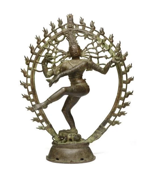 Shiva as Lord of the Dance (Shiva Nataraja). Chola period, about 970. India, Tamil Nadu. Copper alloy. H. 26¾ x W. 21½ x D. 10 in. (67.9 x 54.6 x 25.4 cm). Asia Society, New York: Mr. and Mrs. John D. Rockefeller 3rd Collection, 1979.20. Photography by Synthescape, courtesy of Asia Society Location: Asia Society Museum Photo Credit: Asia Society / Art Resource, NY Image Reference: ART526066