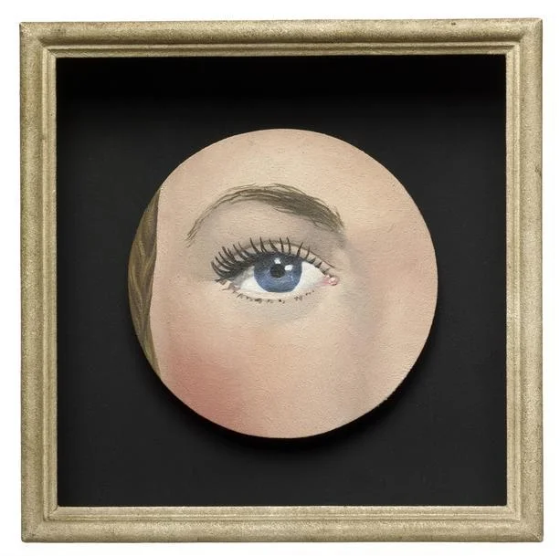 René Magritte, (1898-1967) © ARS, NY The Eye , 1932/35. Oil on canvas, 10 1/2 x 10 x 2 1/2 in. (27 x 24.8 x 14.4 cm). Through prior gift of Arthur Keating, 1989.53. Location: The Art Institute of Chicago, Chicago, U.S.A. Photo Credit: The Art Institute of Chicago / Art Resource, NY Image Reference: ART527231