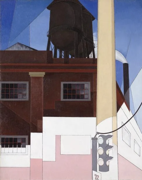 Charles Demuth, (1883-1935) ... And the Home of the Brave , 1931. The painting’s title is the last line of "The Star-Spangled Banner," which was adopted as the national anthem in 1931. Oil and graphite on fiber board, 74.8 x 59.7 cm (29 1/2 x 23 1/2 in.). Alfred Stieglitz Collection, gift of Georgia O'Keeffe, 1948.650. Location: The Art Institute of Chicago, Chicago, U.S.A. Photo Credit: The Art Institute of Chicago / Art Resource, NY Image Reference: ART527223