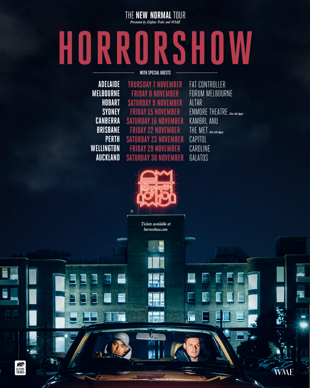 horrorshow tour