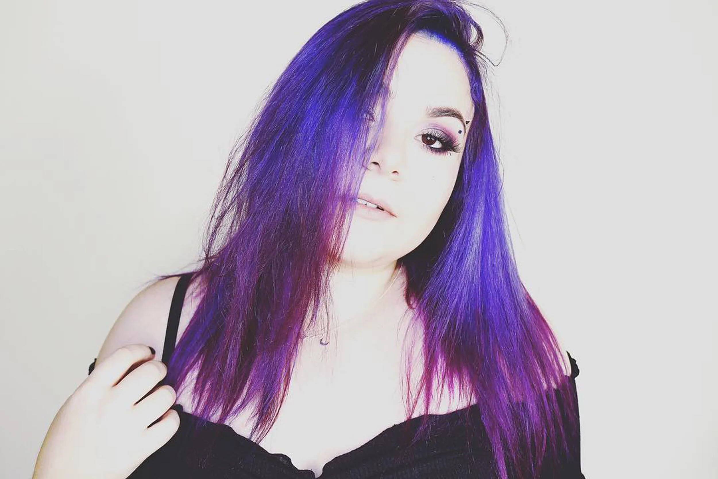 MATIAH: Behind The Goth/Purple-Haired Girl