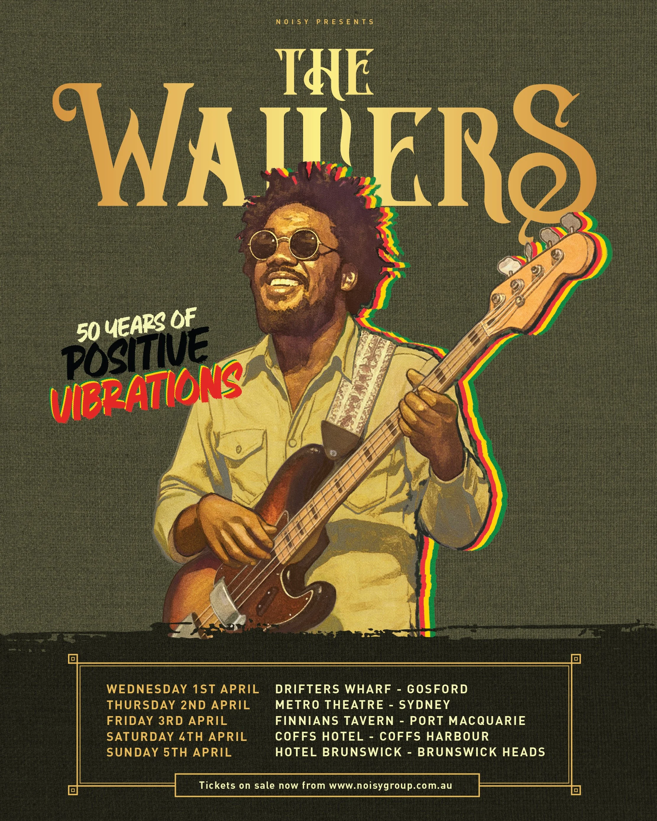 The Wailers 50 Years Of Positive Vibrations Australia Tour 2026 The Wailers - 50 Years Of Positive Vibrations Australia Tour 2026