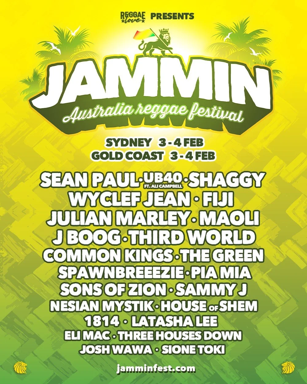 JAMMIM 2024 LINEUP FOR AUSTRALIA’S BIGGEST REGGAE FESTIVAL ANNOUNCED