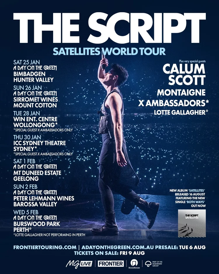The Script: returning to Australia on their Satellites World Tour ...