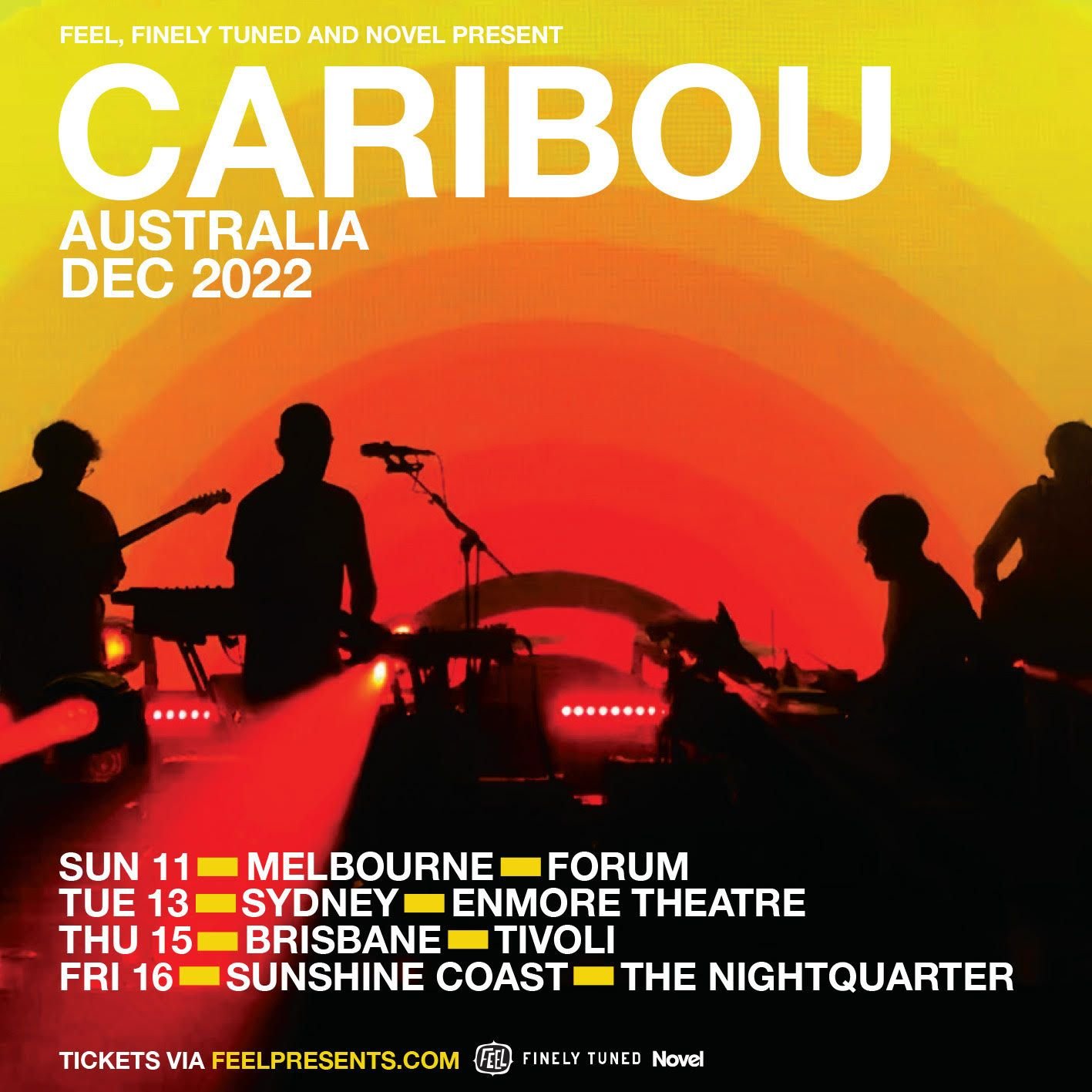 CARIBOU ANNOUNCE HEADLINE AUSTRALIAN TOUR
