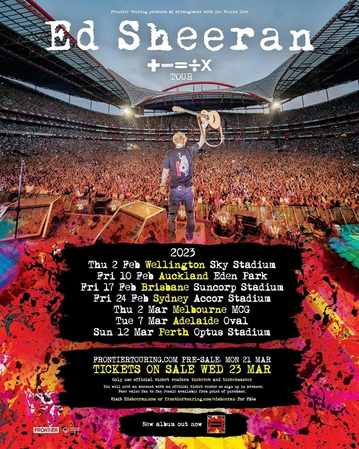 Ed Sheeran Australian Tour 2023 Ed Sheeran Australian Tour 2023