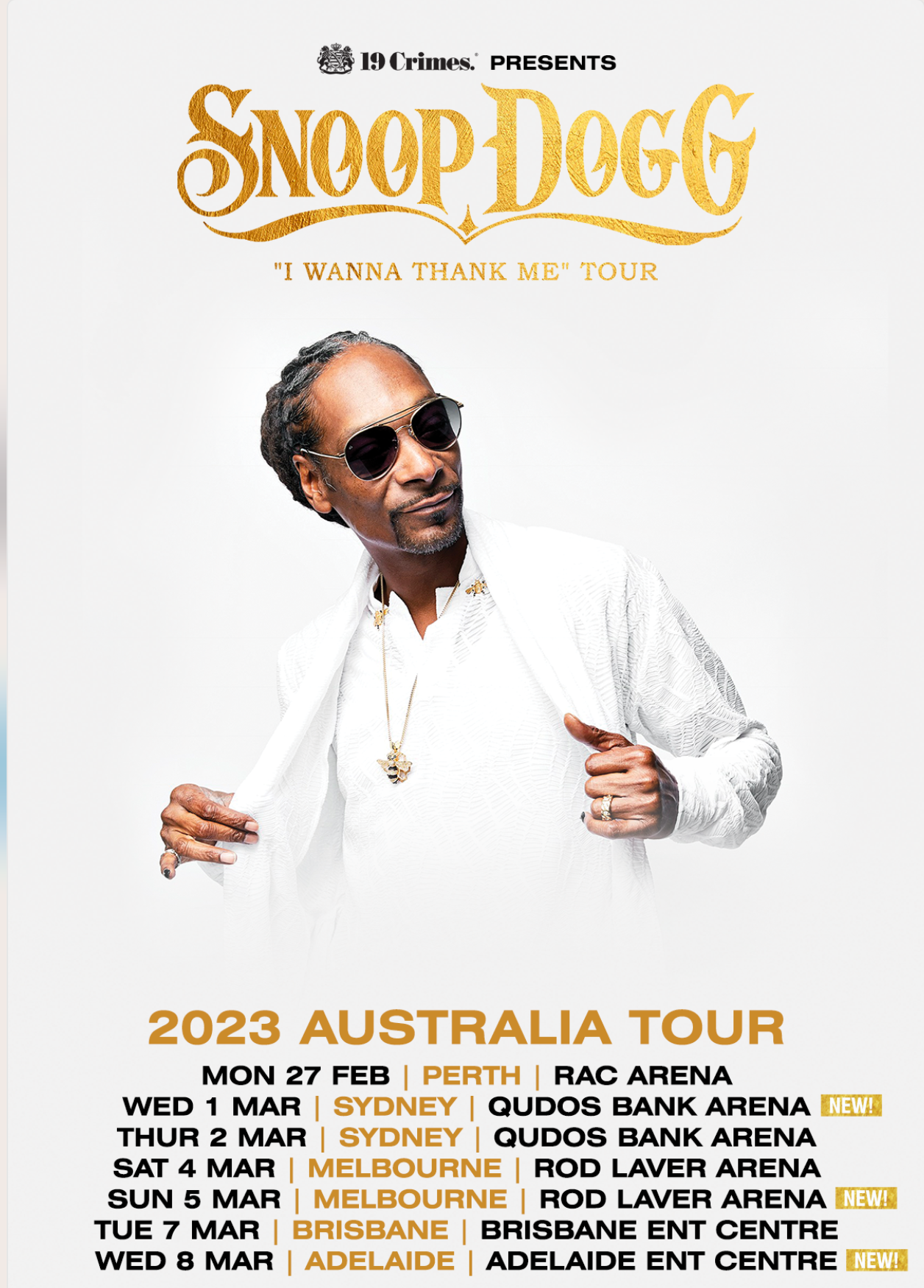 is snoop dogg going on tour in australia