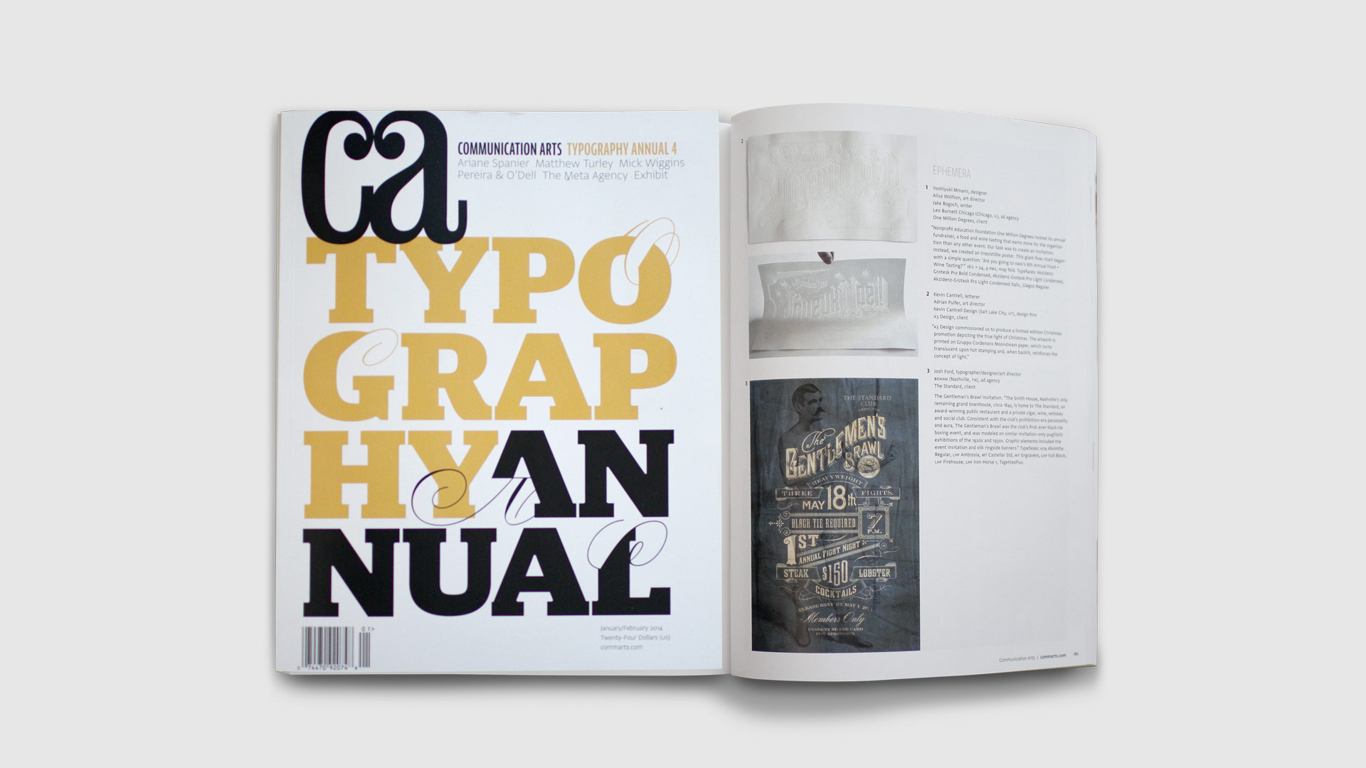 bohan | The Standard feature in Communication Arts Typography Annual