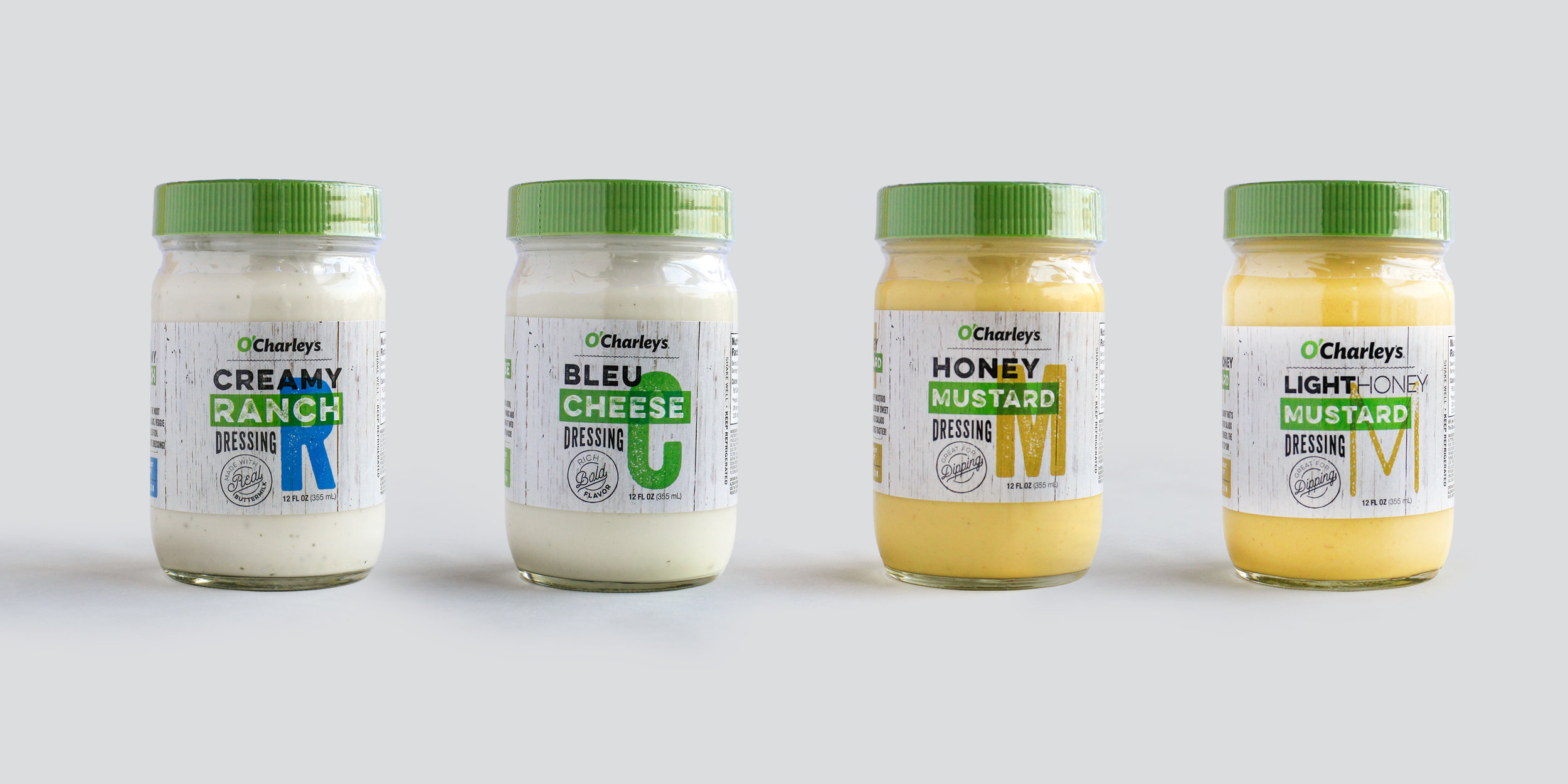 bohan | O'Charley's Salad Dressing labels