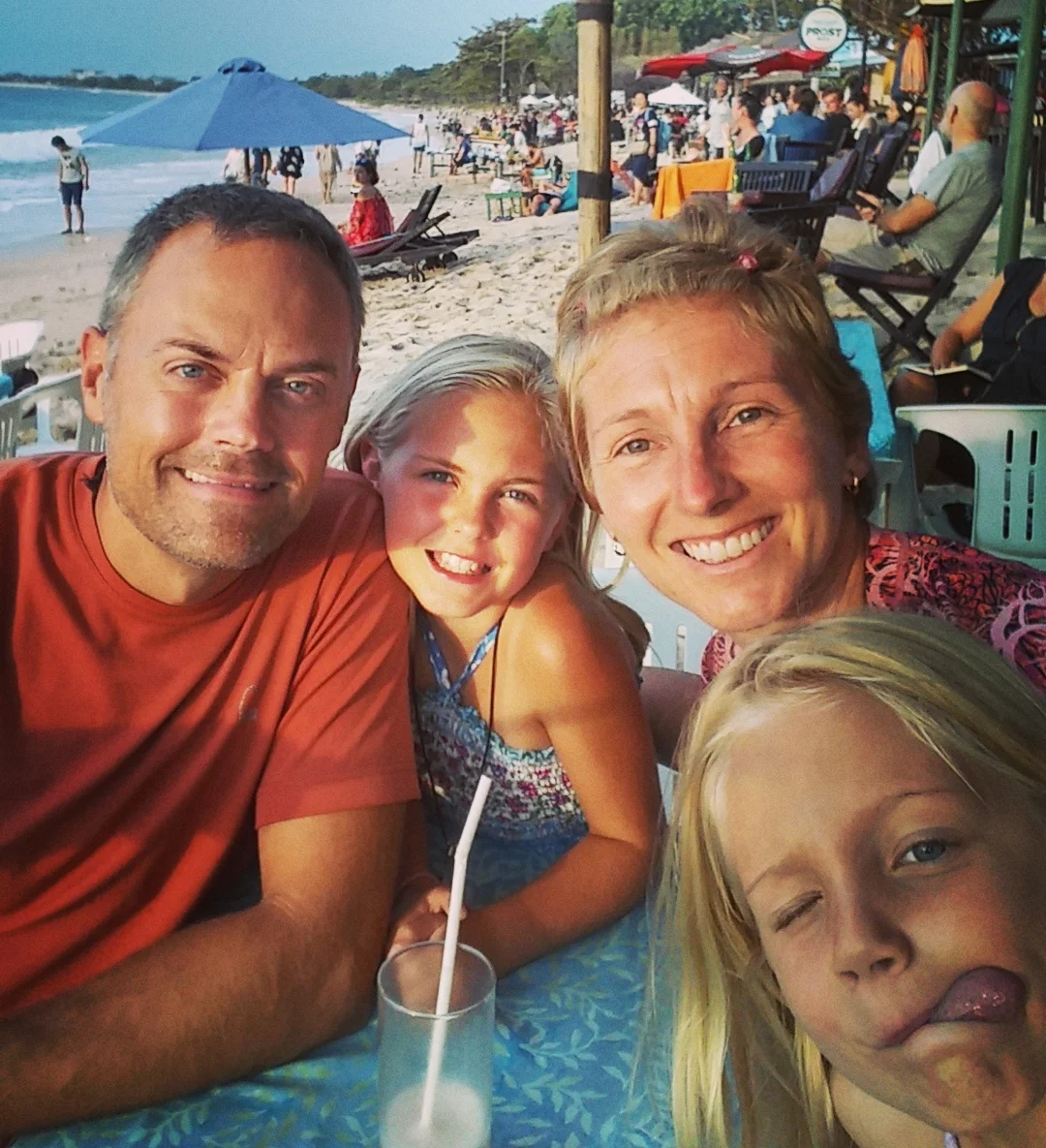 Beach dining in Jimbaran.