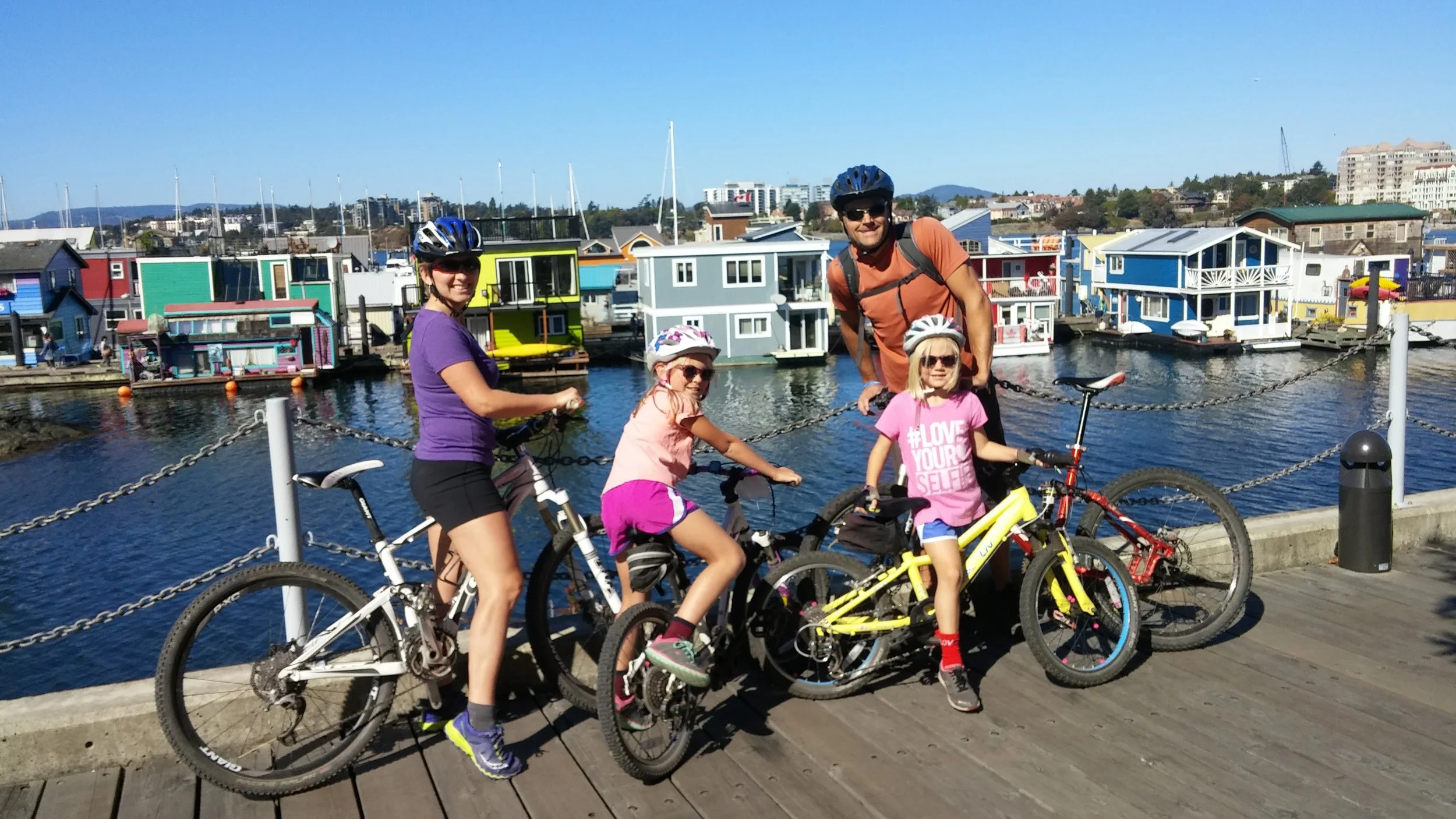 Cycling in victoria, BC in 2017.