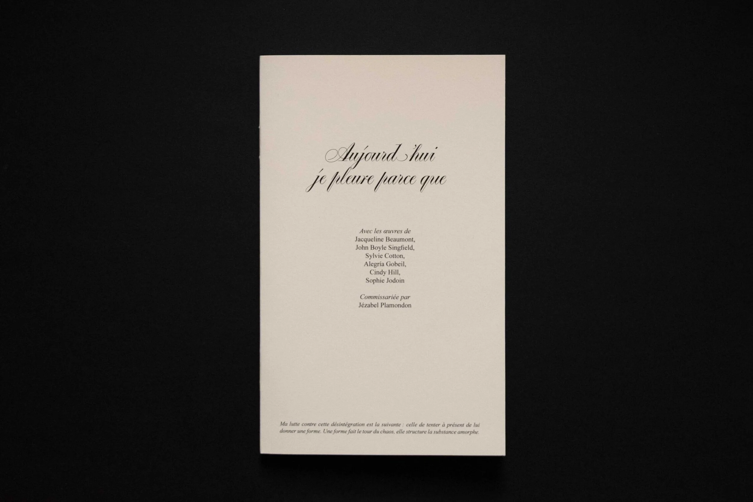 Publication By Jézabel Plamondon @ Centre Clark 