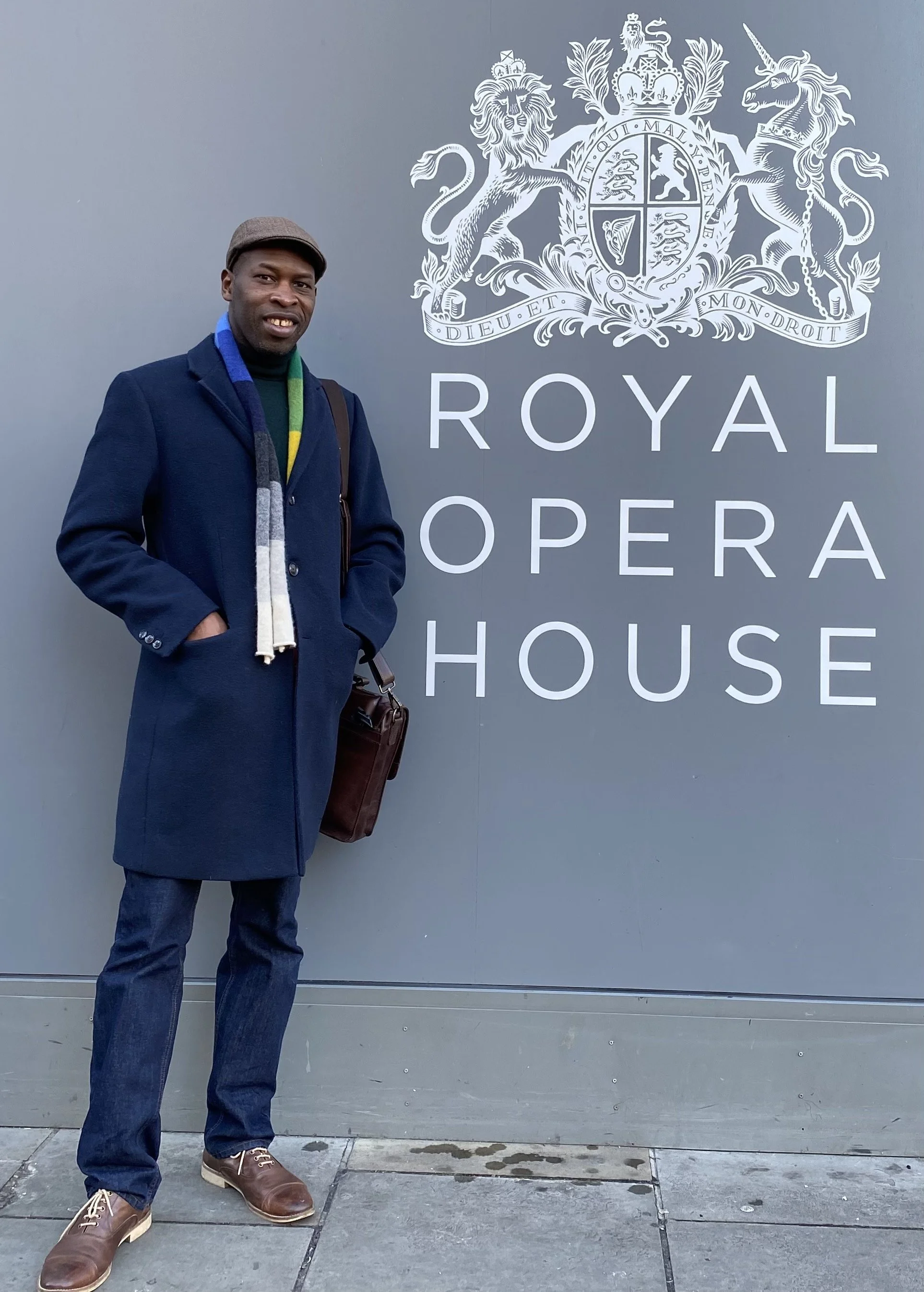 Hervé Goffings at the Royal Opera House, where he works as a French language coach for opera singers.