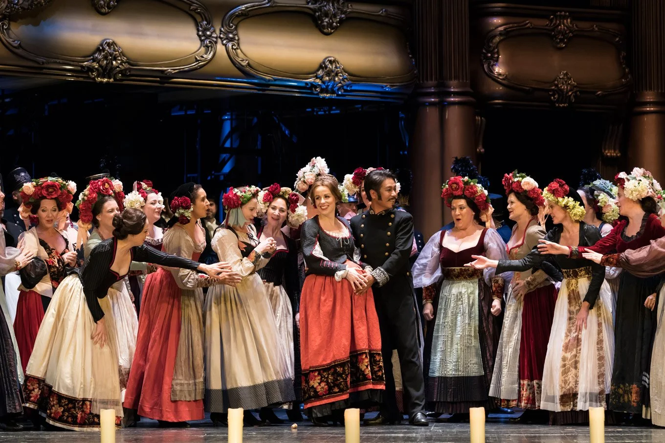Michelle Daly as Ninetta in Les Vêpres Siciliennes at the Royal Opera House, London, 2017