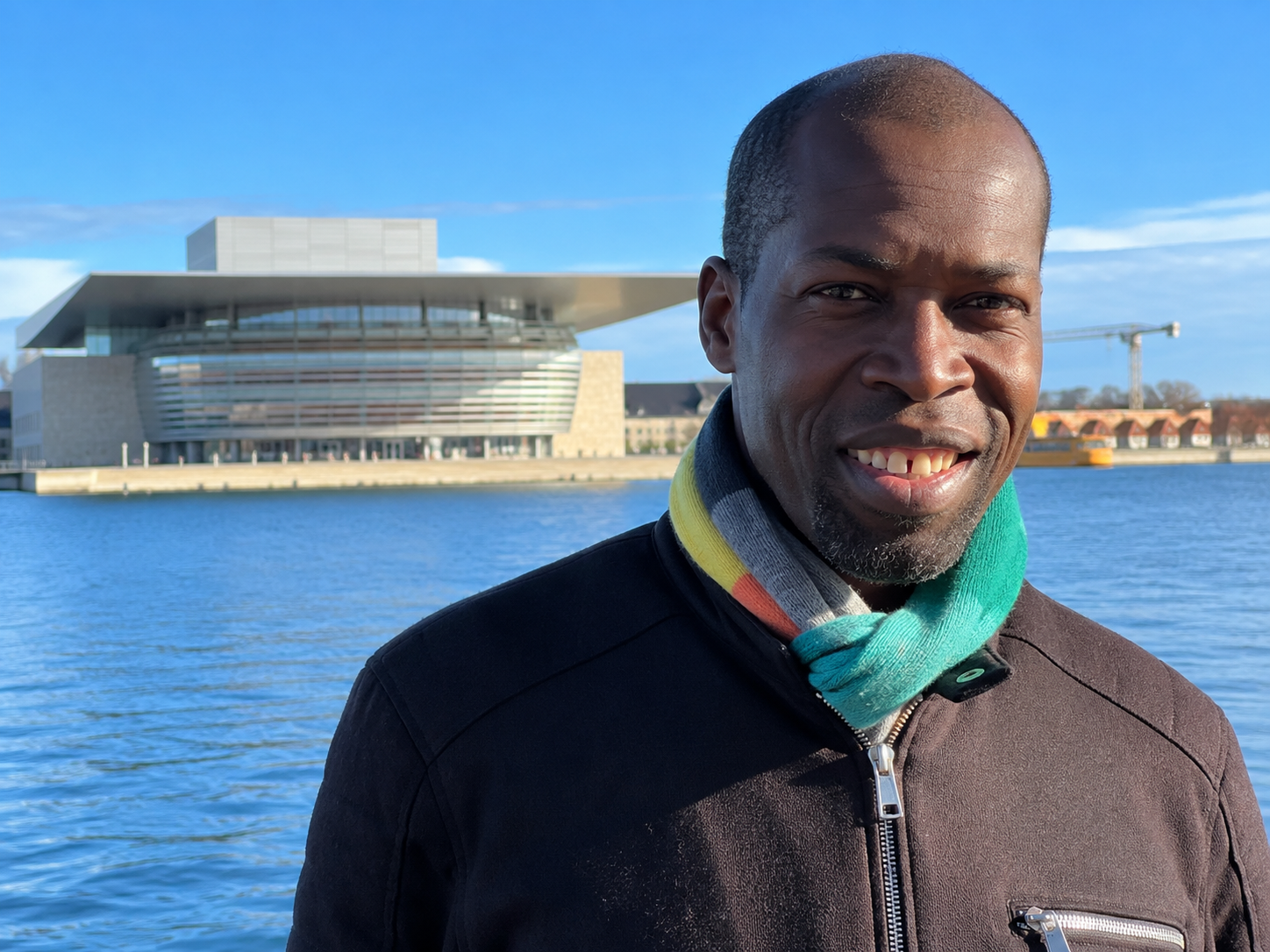 Hervé Goffings outside the Royal Danish Opera in Copenhagen while working on Dialogues des Carmélites.
