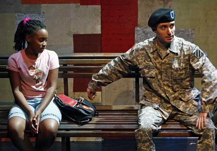 Clara Hopkins Daniels and J.J. Kandel in MERWINS LANE. Photo by Carol Rosegg. Summer Shorts 2007.