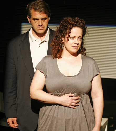 John Sierros and Pilar Whitherspoon in WINDOWSHINE. Photo by Carol Rosegg. Summer Shorts 2007.