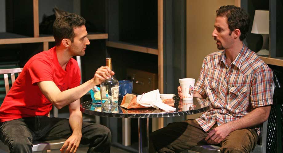 David Ross and J.J. Kandel in DEEP IN THE HOLE. Photo by Carol Rosegg. Summer Shorts 2008.