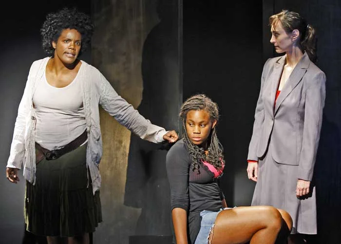 Rosalyn Coleman, Clara Hopkins Daniels and Jamie Watkins in THE SIN EATER. Photo by Carol Rosegg. Summer Shorts 2009.