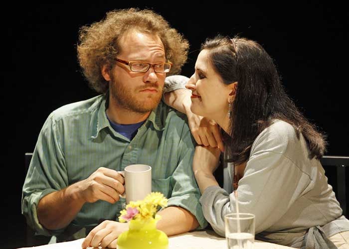 Andy Grotelueschen and Stephanie D'Abruzzo in DON'T SAY ANOTHER WORD. Photo by Carol Rosegg. Summer Shorts 2009.