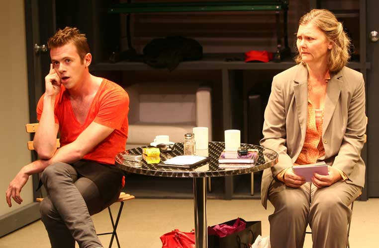 Nick Westrate and Sherry Anderson in PEOPLESPEAK. Photo by Carol Rosegg. Summer Shorts 2008.