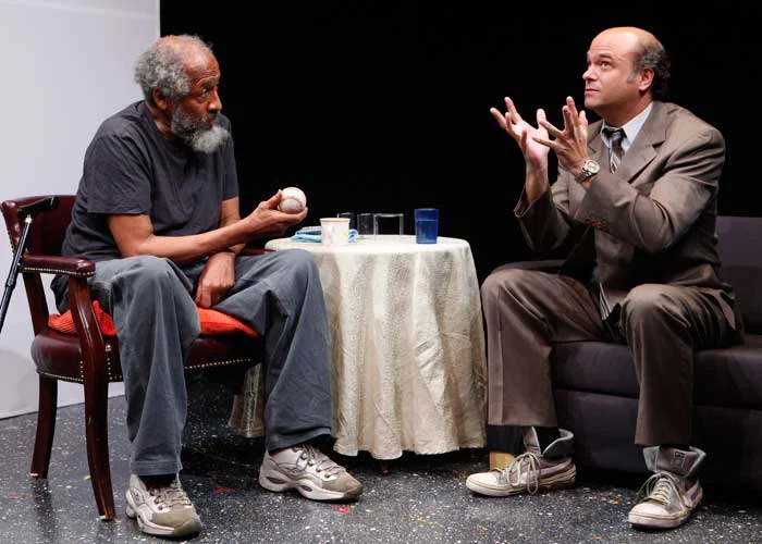 Arthur French and Scott Adsit in HAPPY. Photo by Carol Rosegg. Summer Shorts 2010.