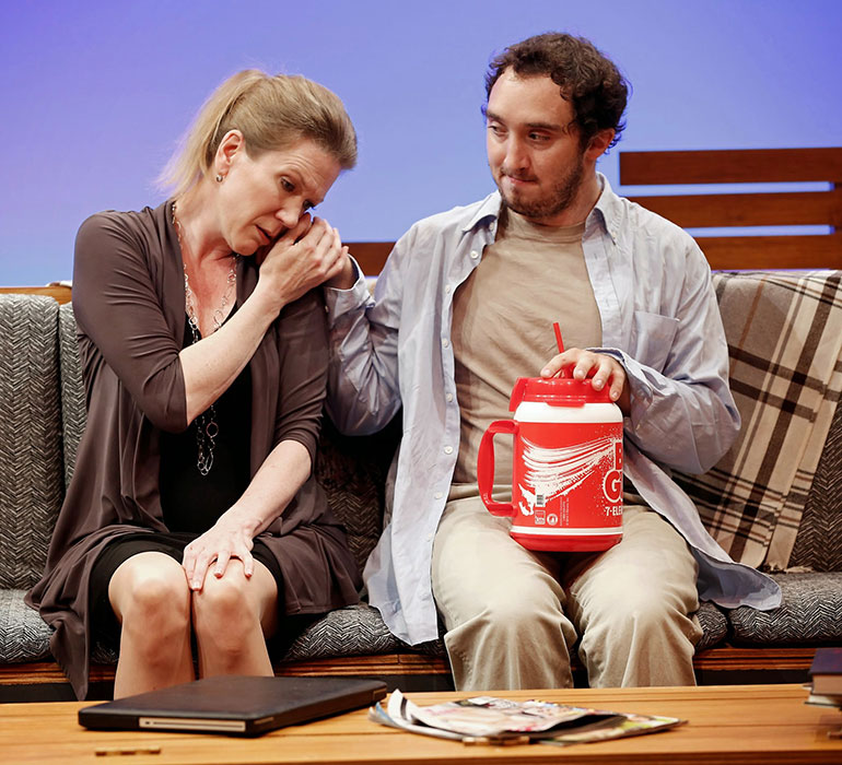 Henny Russell and Will Dagger in NAPOLEON IN EXILE. Photo by Carol Rosegg. Summer Shorts 2014.