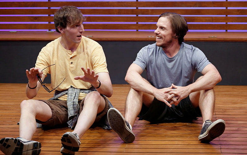 Alex Breaux and Shane Patrick Kearns in THE SKY AND THE LIMIT. Photo by Carol Rosegg. Summer Shorts 2014.