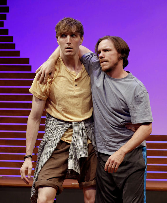 Alex Breaux and Shane Patrick Kearns in THE SKY AND THE LIMIT. Photo by Carol Rosegg. Summer Shorts 2014.