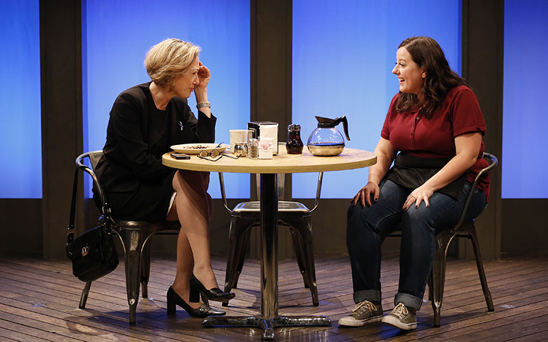 Meg Gibson and Zuzanna Szadkowski in THE SENTINELS by Matthew Lopez, directed by Stephen Brackett, part of Summer Shorts 2015 at 59E59 Theaters. Photo by Carol Rosegg.