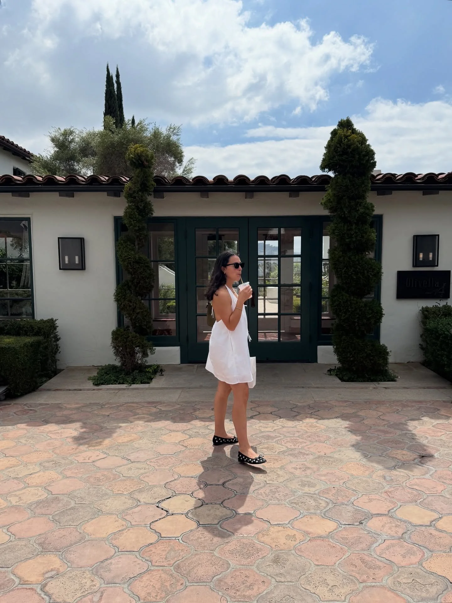 My DIY studded ballet flats in the wild. ✨ 

P.S. As beautiful as this DIY project came out (Reel posted recently), I got a few blisters after wearing them. Will need to think about something to cover the metal prongs on the inside of the shoes. I&rs