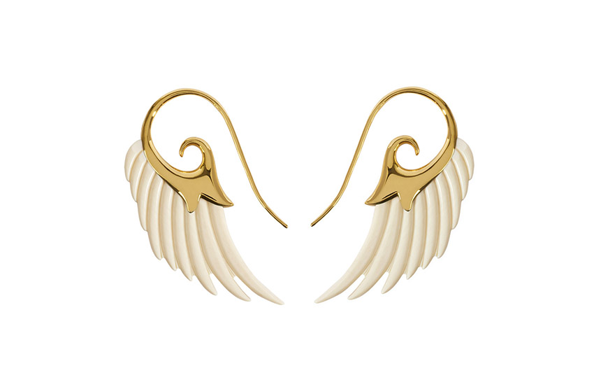 Mammoth Wing Earrings from the Fly Me To The Moon Collection