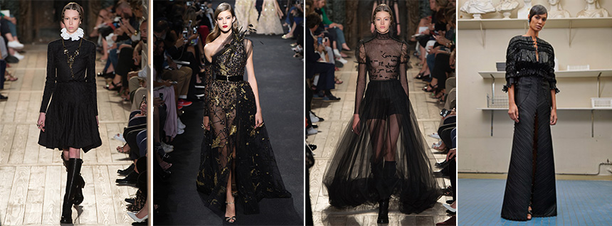 L-R: 1-3 Valentino, 2 Elie Saab, 4 Givenchy / Photos: vogue.com