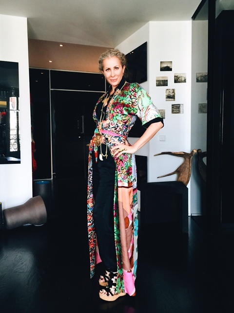 Carmen in a one-of-a-kind Rianna + Nina kimono.