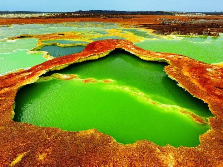 The Dallol volcanic crater in Ethiopia