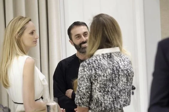 Lauren Santo Domingo with Giambattista Valli / Photo: vogue.it