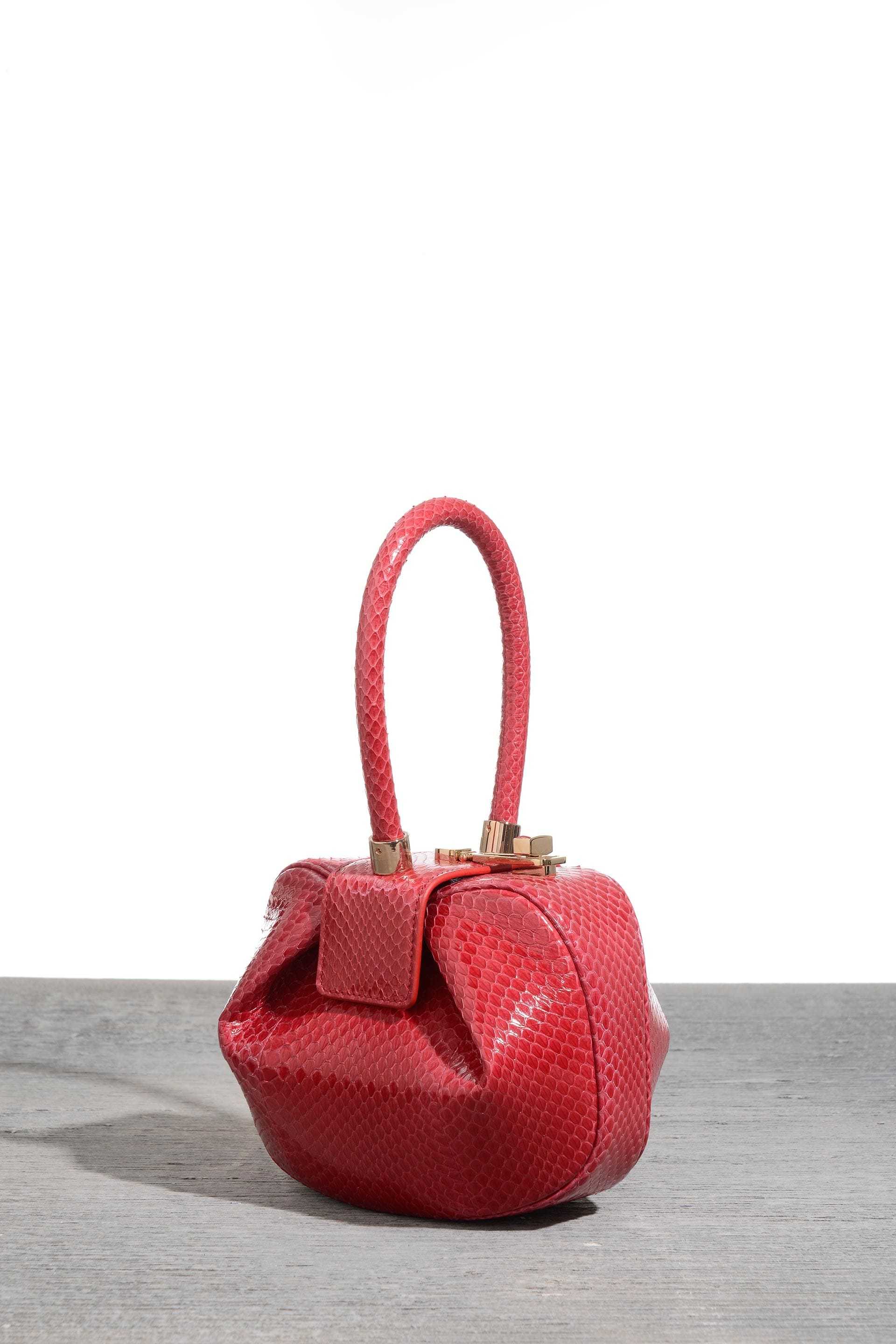 Demi bag in red snake, $2,495, at Net-a-Porter