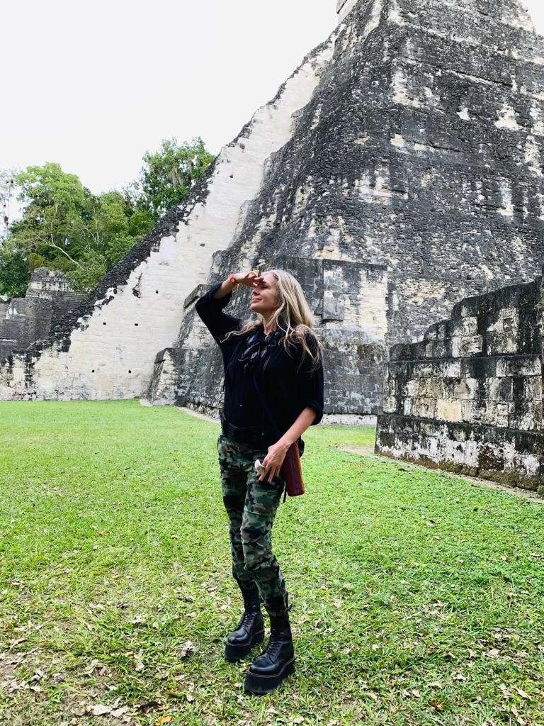 Carmen on Day 1 of the PACUNAM experience in Tikal, Guatemala.