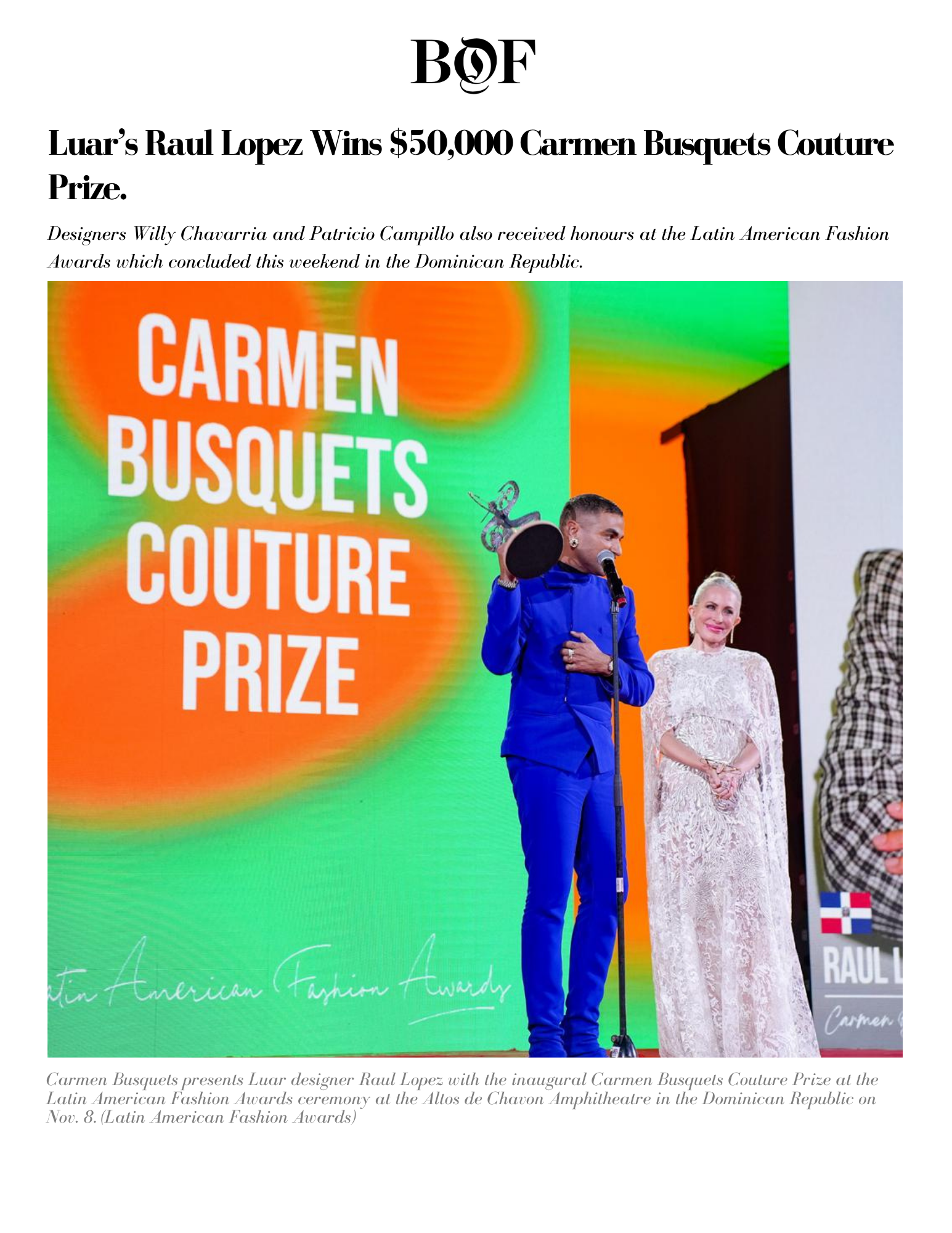 BUSINESS OF FASHION