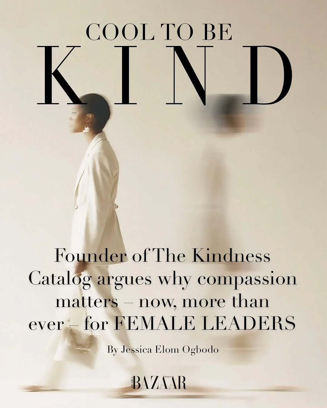 Thursday reading 📚 &ldquo;Why It&rsquo;s Cool To Be Kind&rdquo; by Jessica Elom Ogbodo

In this story, high-performance coach Jessica Elom Ogbodo, founder of @thekindnesscatalog, talks about why kindness and self-compassion are much needed skills to