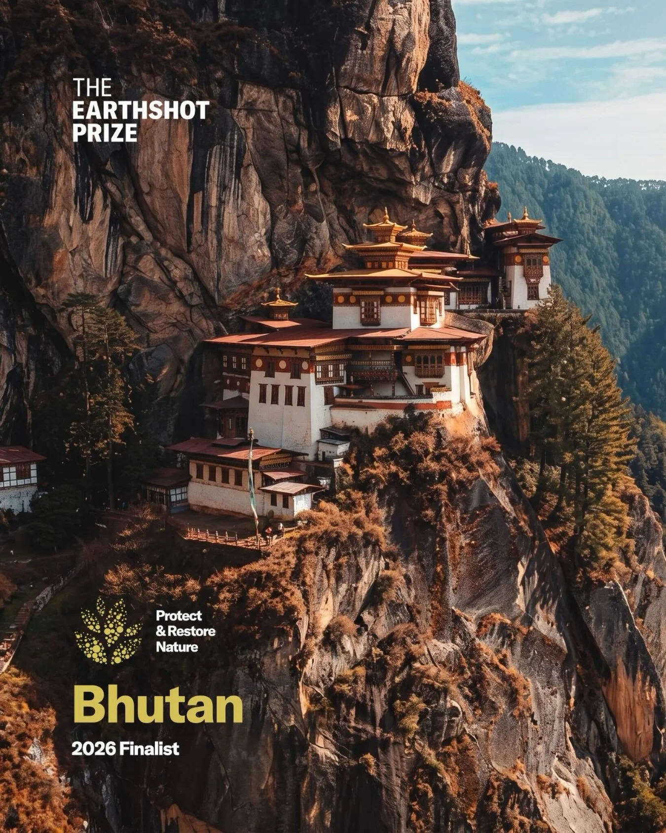Bhutan has been named a 2026 finalist for The @earthshotprize in recognition of its extraordinary approach to protecting and restoring nature.

Environmental protection is written into Bhutan&rsquo;s Constitution, which requires at least 60% of the c