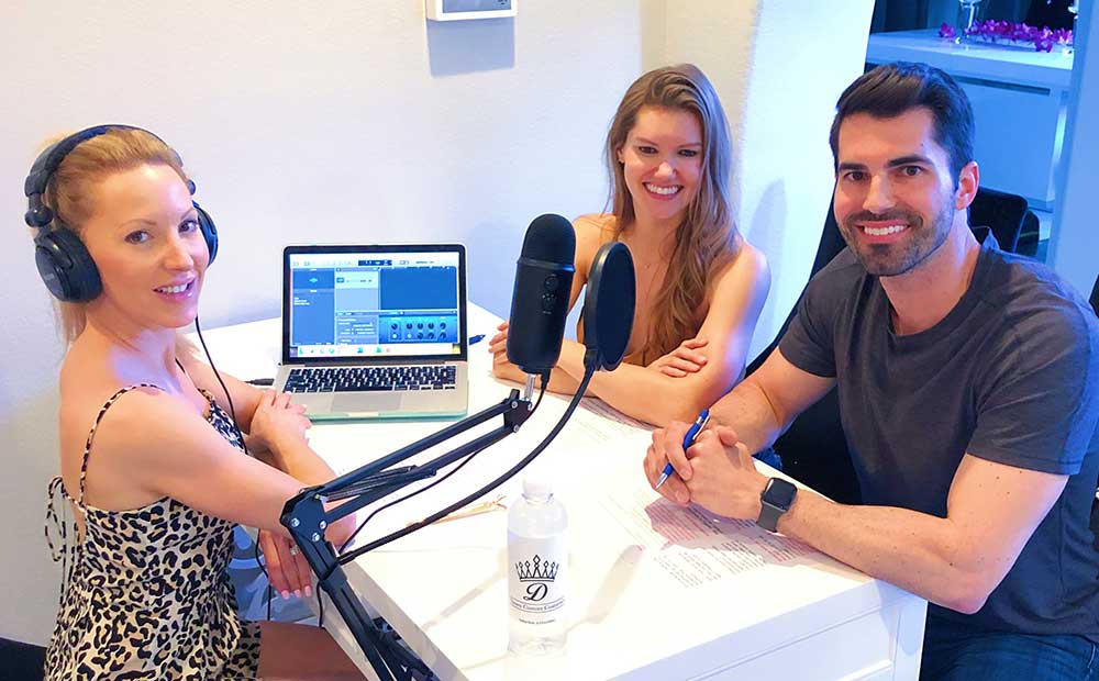 Fitness podcast recording why fitness is important Kate Jared Eve Dawes