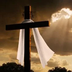 Victory obtained by death, burial, and resurrection? 