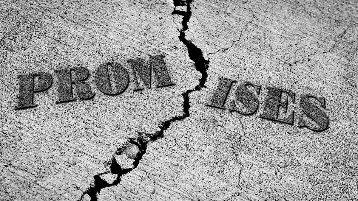 Broken Promises are worse than boasting lies.