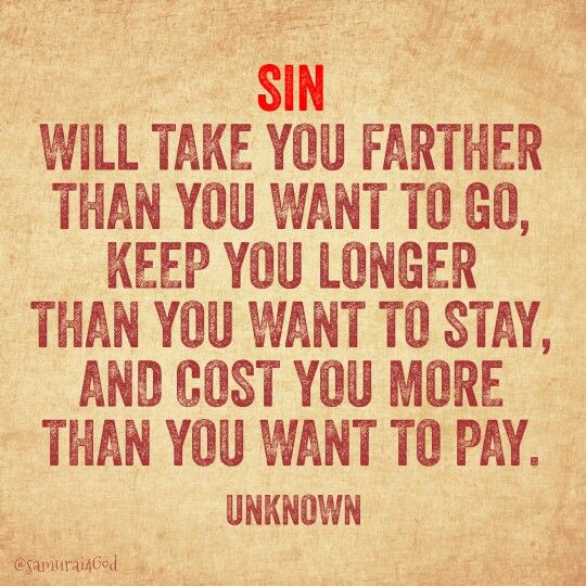 Sin—the great divide between living right and being religious.