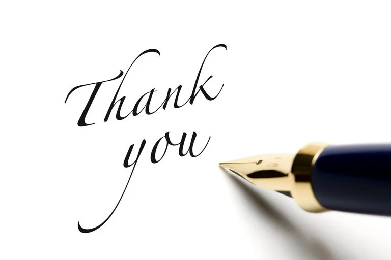 JUST A SIMPLE THANK YOU WILL DO!